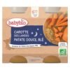 BABYBIO PETIT POT CAROTTE DES LANDES PATATE DOUCE BLE 6 MOIS +