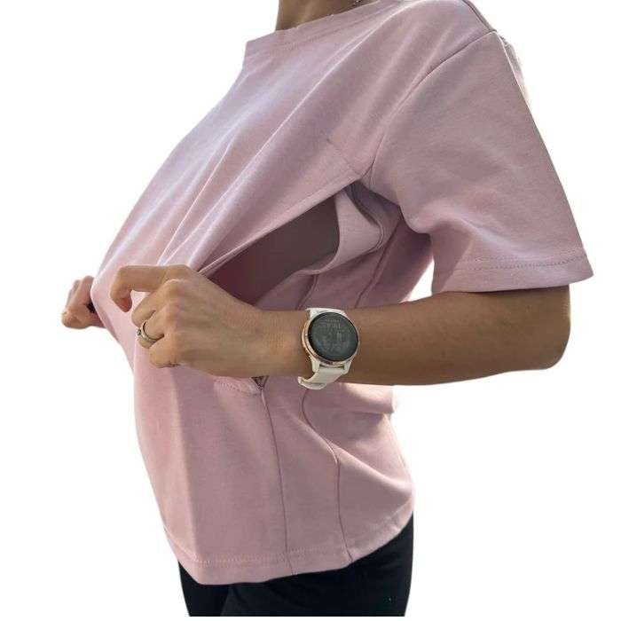BAMBIDOU T SHIRT D'ALLAITEMENT ROSE
