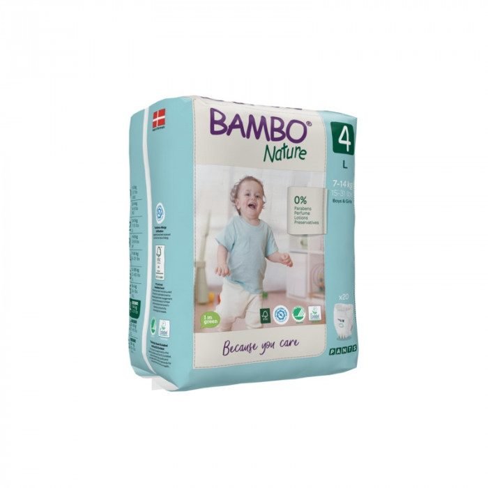 BAMBO NATURE CULOTTE D'APPRENTISSAGE TAILLE 4L 7 A 14 KG 20 UNITES