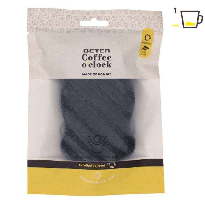 BETER COFFEE O CLOCK EPONGE DE KONJAC POUR LE CORPS EXFOLIANT NIVEAU 1 REF 22047