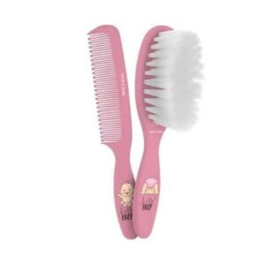 BETER MINICURE BROSSE ET PEIGNE POUR BEBE EXTRA SOFT ROSE BETER 0004