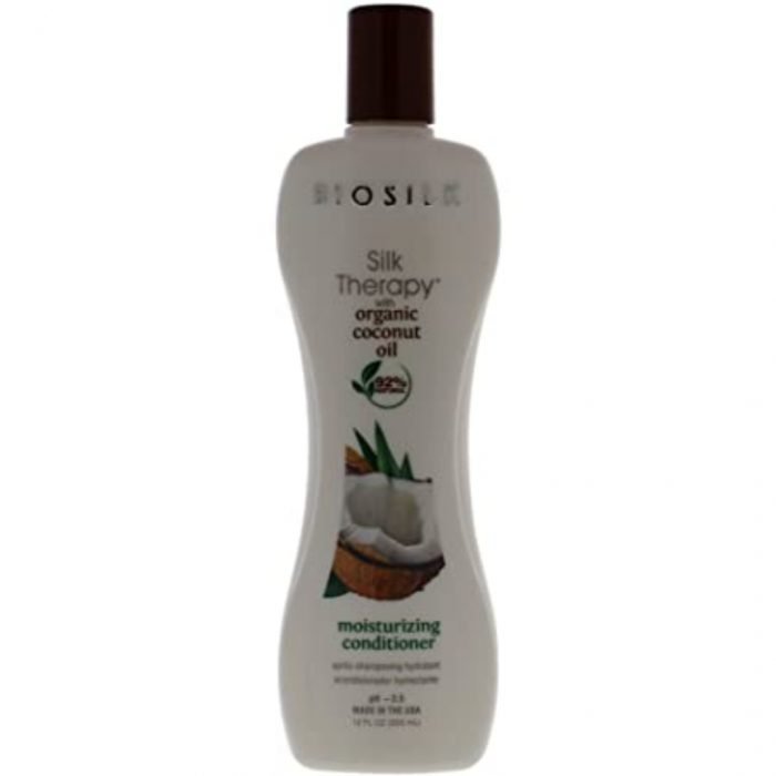 BIOSILK SILK THERAPY ORGANIC COCONUT OIL APRES SHAMPOING HYDRATANT 355 ML