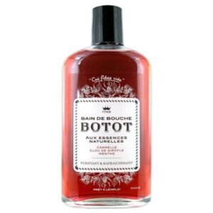 BOTOT BAIN DE BOUCHE AUX ESSENCES NATURELS CANNELLE CLOU DE GIROFLE MENTHE 250 ML