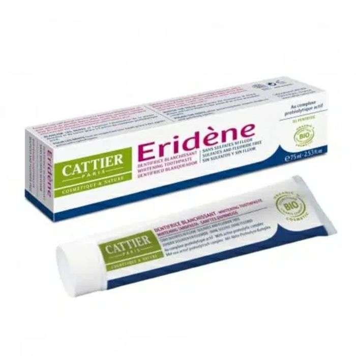 CATTIER ERIDENE DENTIFRICE BLANCHISSANT SANS SULFATE SANS FLUOR 75 ML
