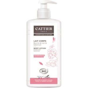 CATTIER LAIT CORPS BEURRE DE KARITE GERANIUM 500ML