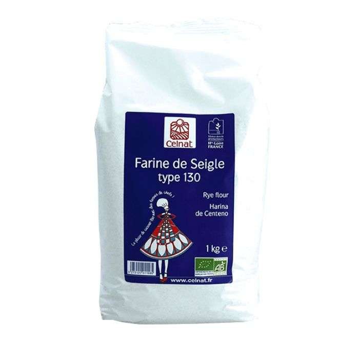 CELNAT FARINE DE SEIGLE TYPE 130 1KG