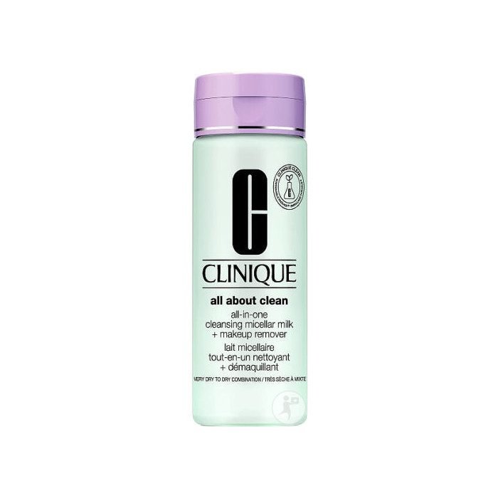 CLINIQUE ALL ABOUT CLEAN LAIT MICELLAIRE TOUT EN UN NETTOYANT DEMAQUILLANT PEAUX TRES SECHES A MIXTE 200 ML
