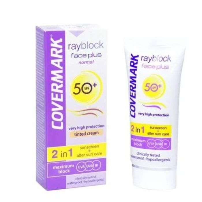 COVERMARK RAYBLOCK FACE PLUS PEAU NORMAL SPF 50 +TEINTE BEIGE CLAIR 50 ML