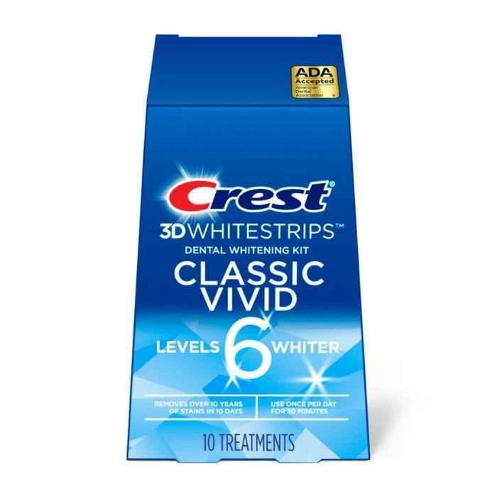 CREST 3D WHITESTRIPS CLASSIC VIVID NIVEAU 6 BLANCHISSANT 10 TRAITEMENTS