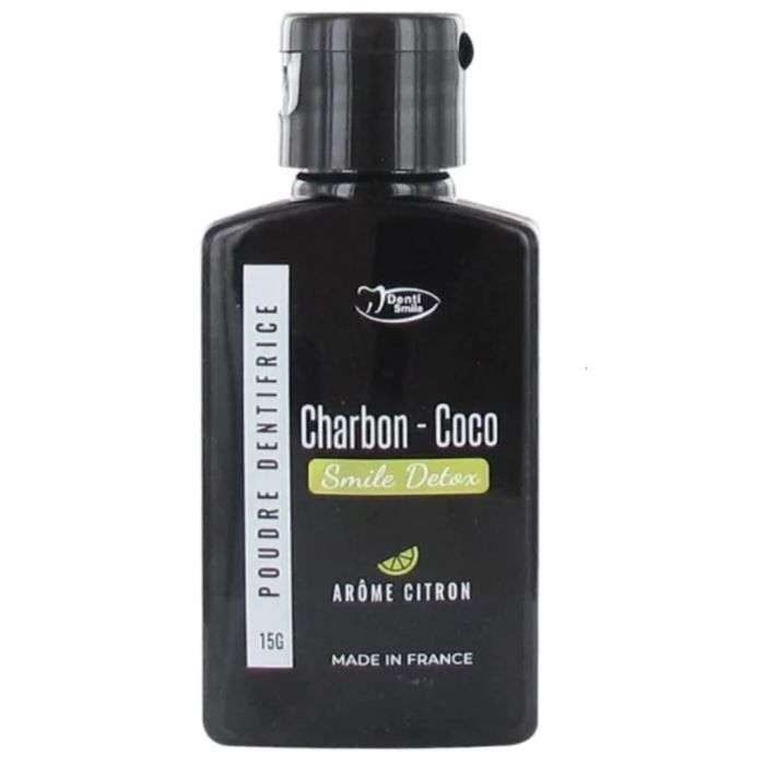 DENTI SMILE SMILE DETOX DENTIFRICE POUDRE CHARBON COCO AROME CITRON