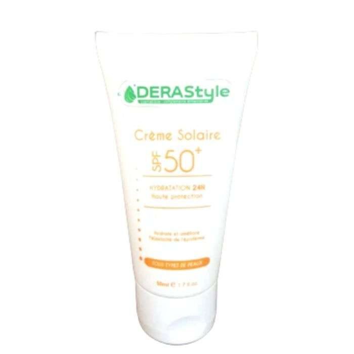 DERASTYLE CREME SOLAIRE SPF 50+ HYDRATATION 24 H