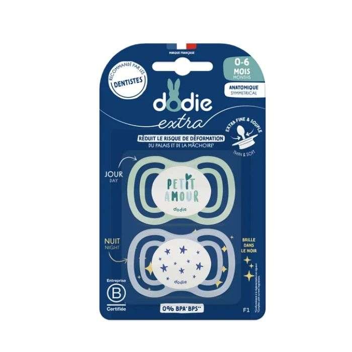 DODIE SUCETTE ANATOMIQUE EXTRA 0-6MOIS F1 DUO JOUR ET NUIT