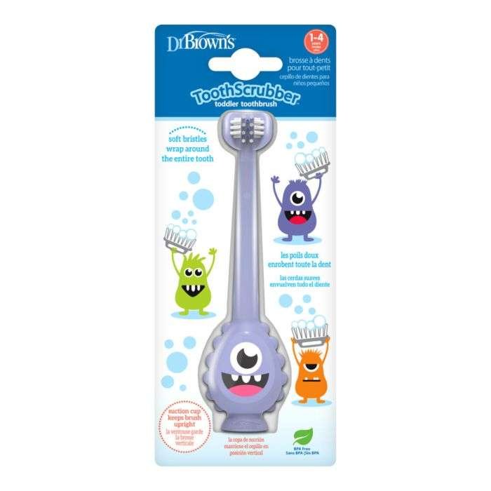 DR BROWNS BROSSE A DENTS BEBE 1-4 ANS MONSTRE VIOLLET