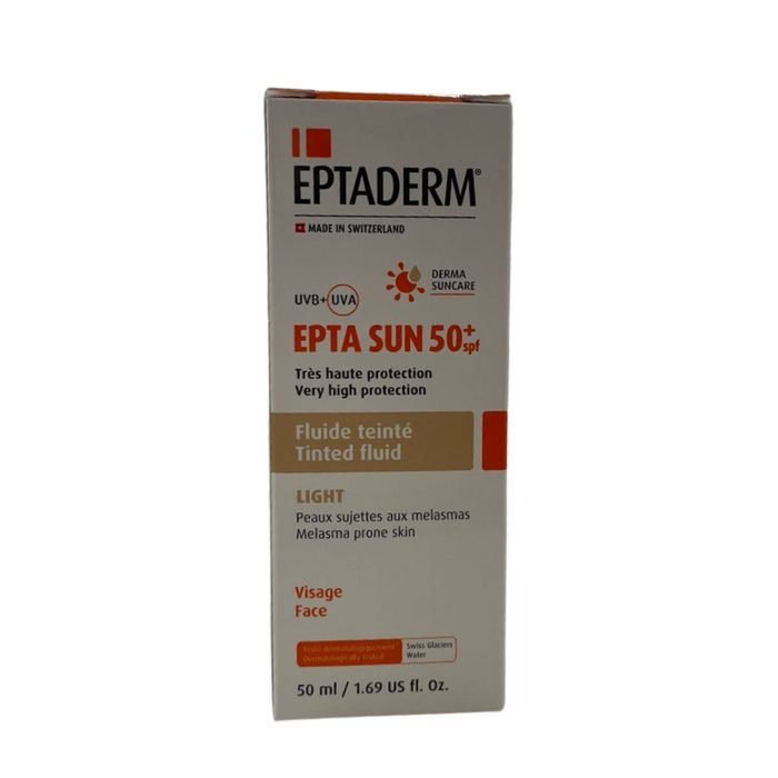 EPTADERM EPTA SUN SPF 50+ FLUIDE TEINTE LIGHT 50 ML