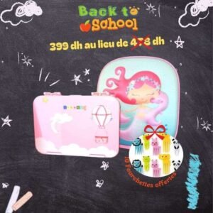 GOBENTO KIDS OFFRE SAC A DEJEUNER EFFET 3D SIRENE + BOITE ISOTHERME 21*16*5 CM 710 ML