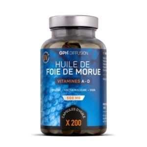 GPH HUILE DE FOIE DE MORUE 500 MG 200 CAPSULES