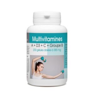 GPH MULTIVITAMINES A + D + C + GROUPE B COMPLEMENT ALIMENTAIRE 200 GELULES 392 MG