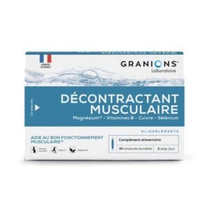 GRANIONS DECANTRACTANT MUSCULAIRE 30 AMPOULES