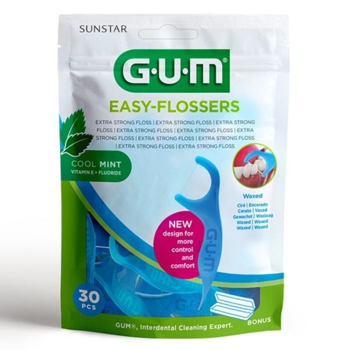 GUM EASY FLOSSERS MENTHOLE CIRE20 CURE DENT+FIL PRET A L'EMPLOI REF 890