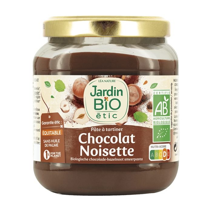 JARDIN BIO PATE A TARTINER CHOCOLAT ET NOISETTES 350 G