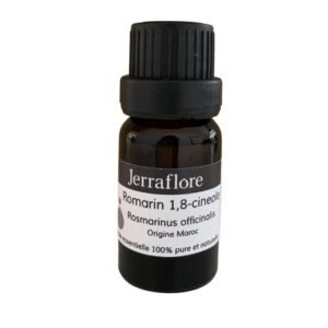 JERRAFLORE HUILE ESSENTIELLE ROMARIN 1.8 CINEOLE ROSEMARINUS OFFICINALIS 10 ML