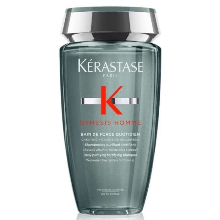 KERASTASE GENESIS HOMME BAIN DE FORCE QUOTIDIEN SHAMPOING FORTIFIANT CHEVEUX FINS 250 ML