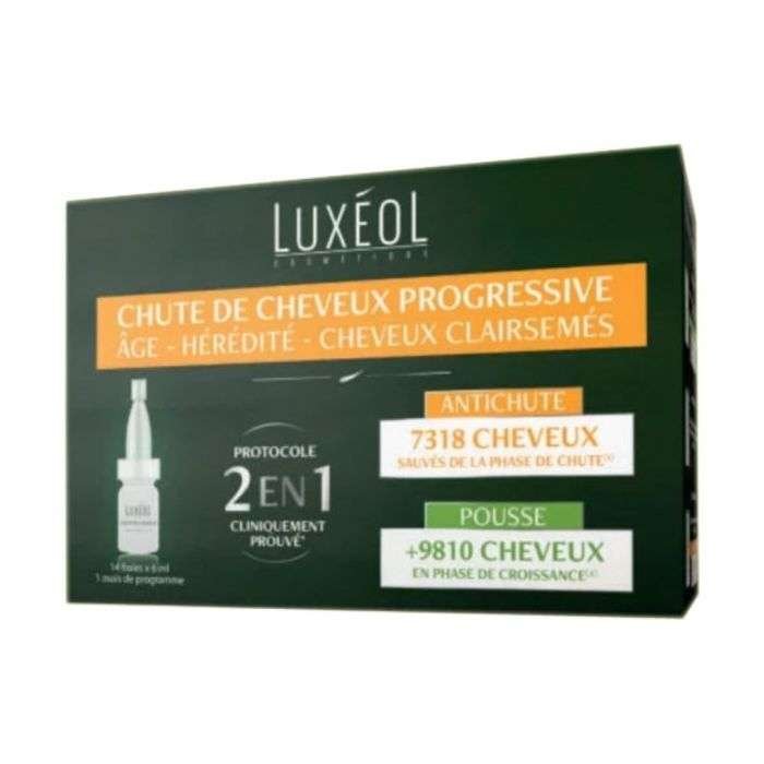LUXEOL AMPOULES ANTI CHUTE 14 FIOLES*6ML