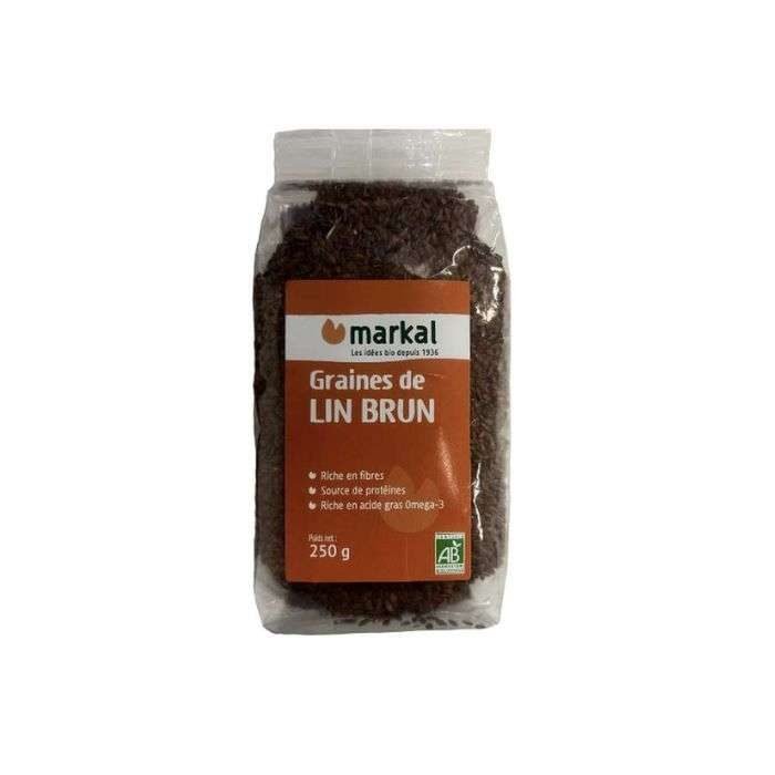 MARKAL GRAINES DE LIN BRUN 250G
