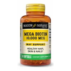 MASON NATURAL MEGA BIOTIN 10000 MCG 50 GELULES