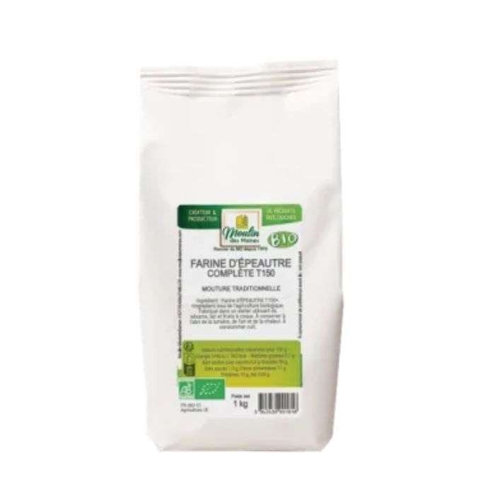 MOULIN DES MOINES FARINE D EPAUTRE COMPLETE T150 1 KG