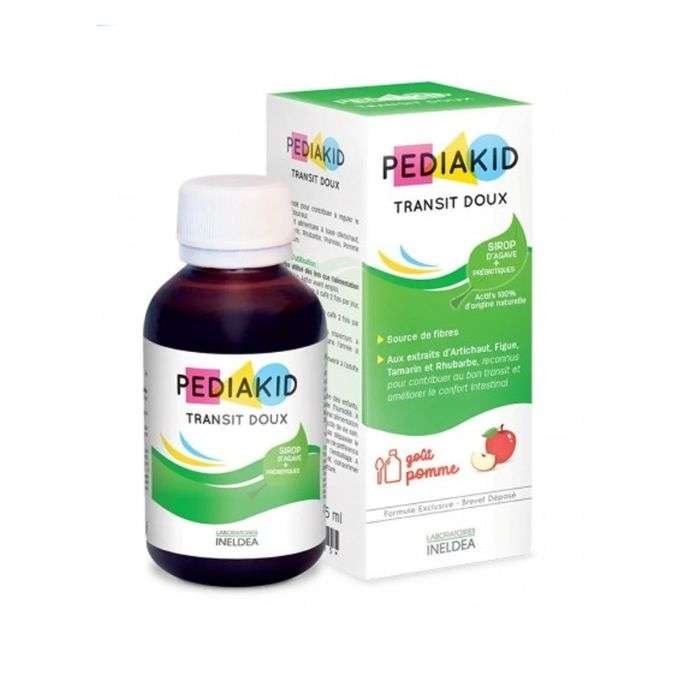 PEDIAKID SIROP TRANSIT DOUX 125ML GOUT POMME