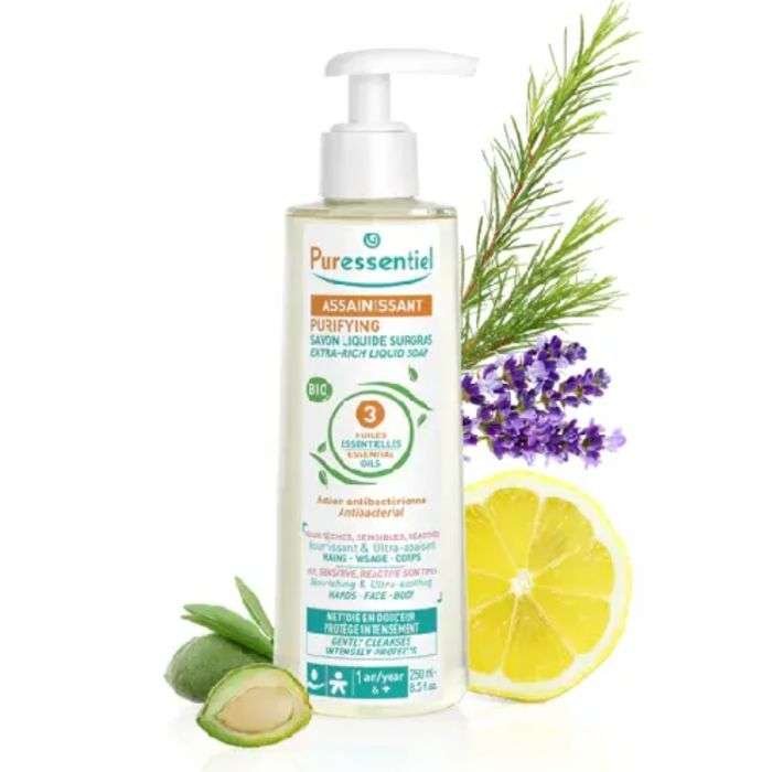 PURESSENTIEL ASSAINISSANT SAVON LIQUIDE SURGRAS 250 ML