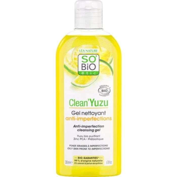 SO BIO Clean yuzu gel nettoyant anti imperfections 200ml