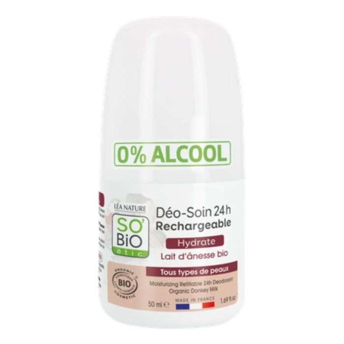 SO BIO DEO SOIN 24H RECHARGEABLE HYDRATE LAIT D'ANESSE BIO 50 ML