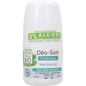 SO BIO DEO SOIN FRAICHEUR MENTHE BIO TOUS TYPES DE PEAUX 50 ML