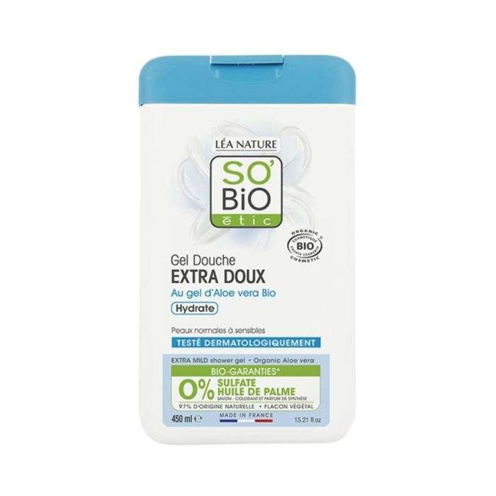 SO BIO ETIC GEL DOUCHE EXTRA DOUX A L'ALOE VERA BIO 450 ML