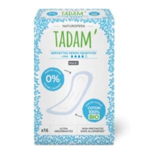 TADAM SERVIETTES DERMO-SENSITIVES LONG MAXI *16
