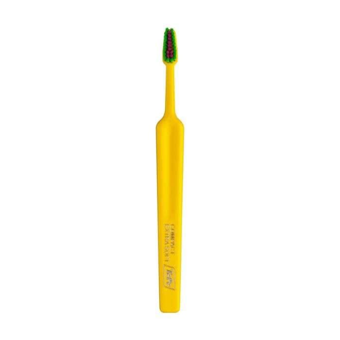 TEPE BROSSE A DENTS COLOUR COMPACT EXTRA SOFT JAUNE