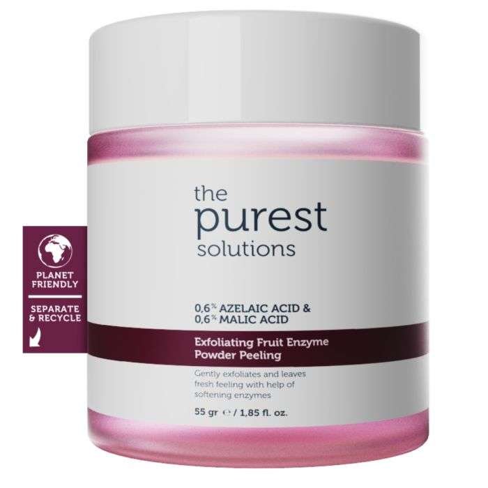 THE PUREST SOLUTIONS POUDRE EXFOLIANTE 0.6% AZELAIC ACID ET 0.6% MALIC ACID 55GR