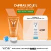VICHY OFFRE CAPITAL SOLEIL EMULSION PROTECTRICE ANTI BRILLANCE PEAU MIXTE A GRASSE 50 ML SPF 50 + VICHY MPINERALE89 OFFERT 10ML