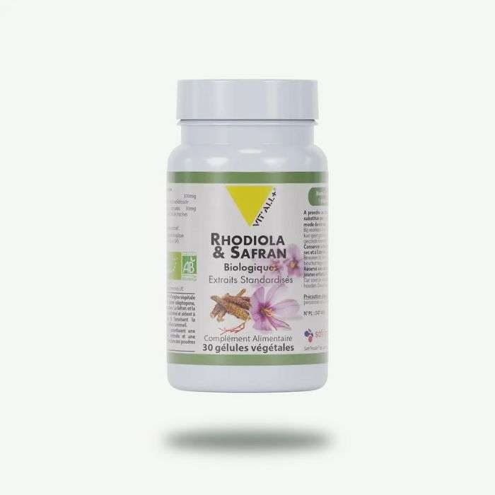 VITALL+ RHODIOLA ET SAFRAN 30 GELULES VEGETALES