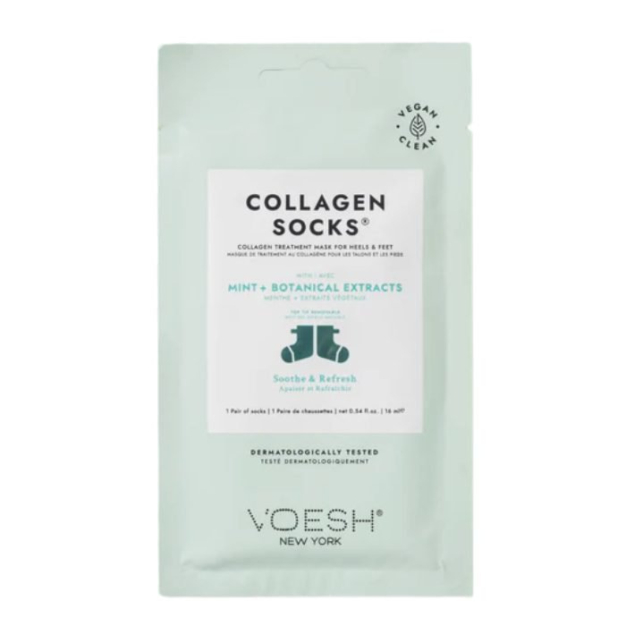 VOESH NEW YORK COLLAGEN SOCKS WITH MINT + BOTANICAL EXTRACT 16 ML