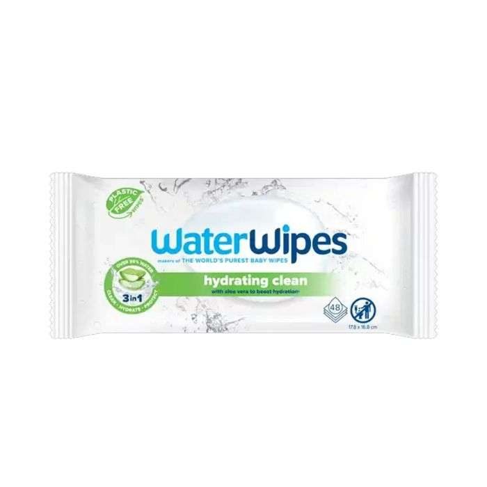 WATERWIPES LINGETTES HYDRATING CLEAN PACK DE 48