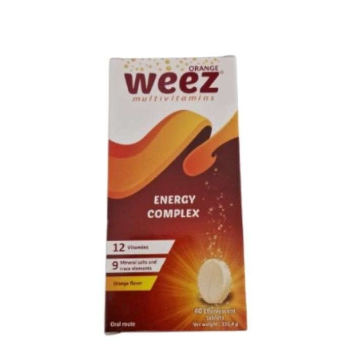WEEZ MULTIVITAMINES GOUT ORANGE 40 EFFERVESCENT