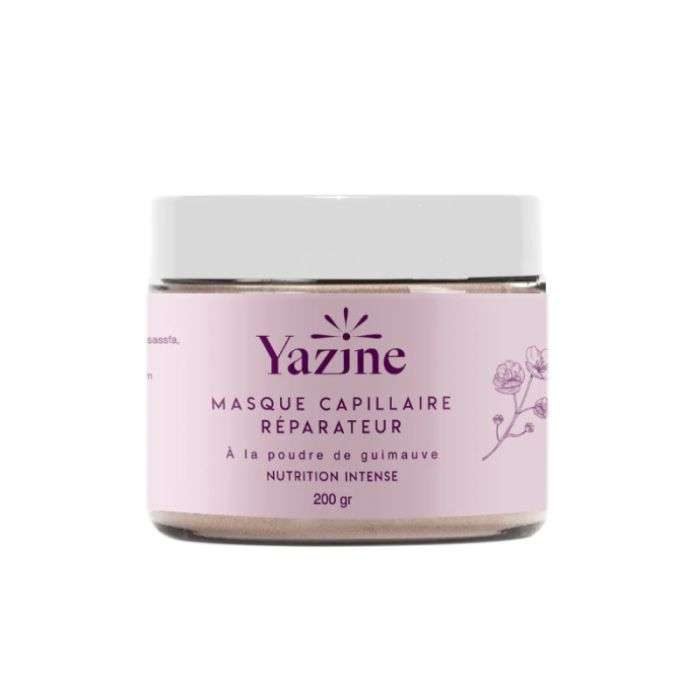 YAZINE MASQUE CAPILLAIRE REPARATEUR A LA POUDRE DE GUIMAUVE 200 GR