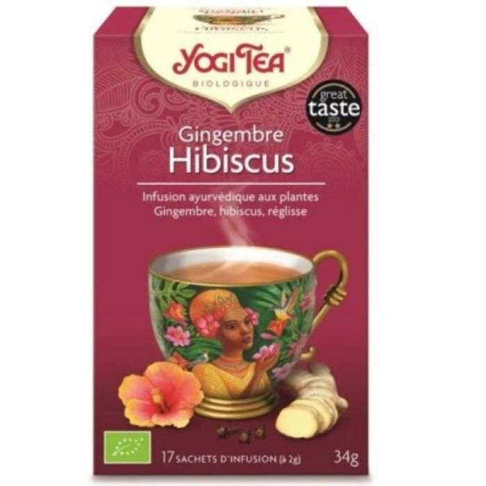 YOGI TEA GINGEMBRE HIBISCUS 17 SACHETS